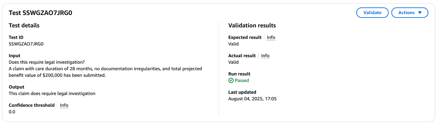 Legal LTC Triage Valid results