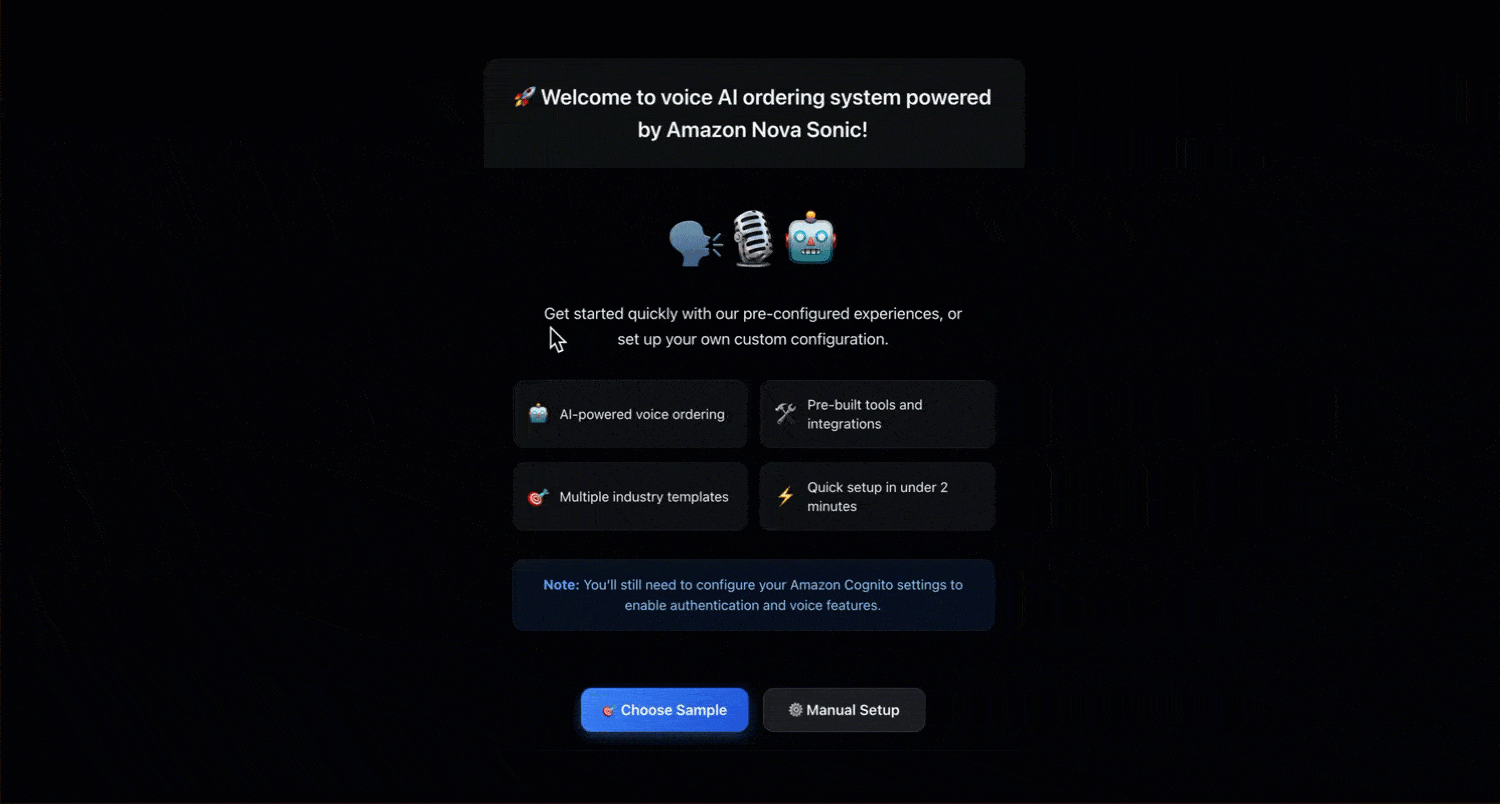 Load Sample Configuration