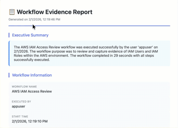 Evidence Email Report