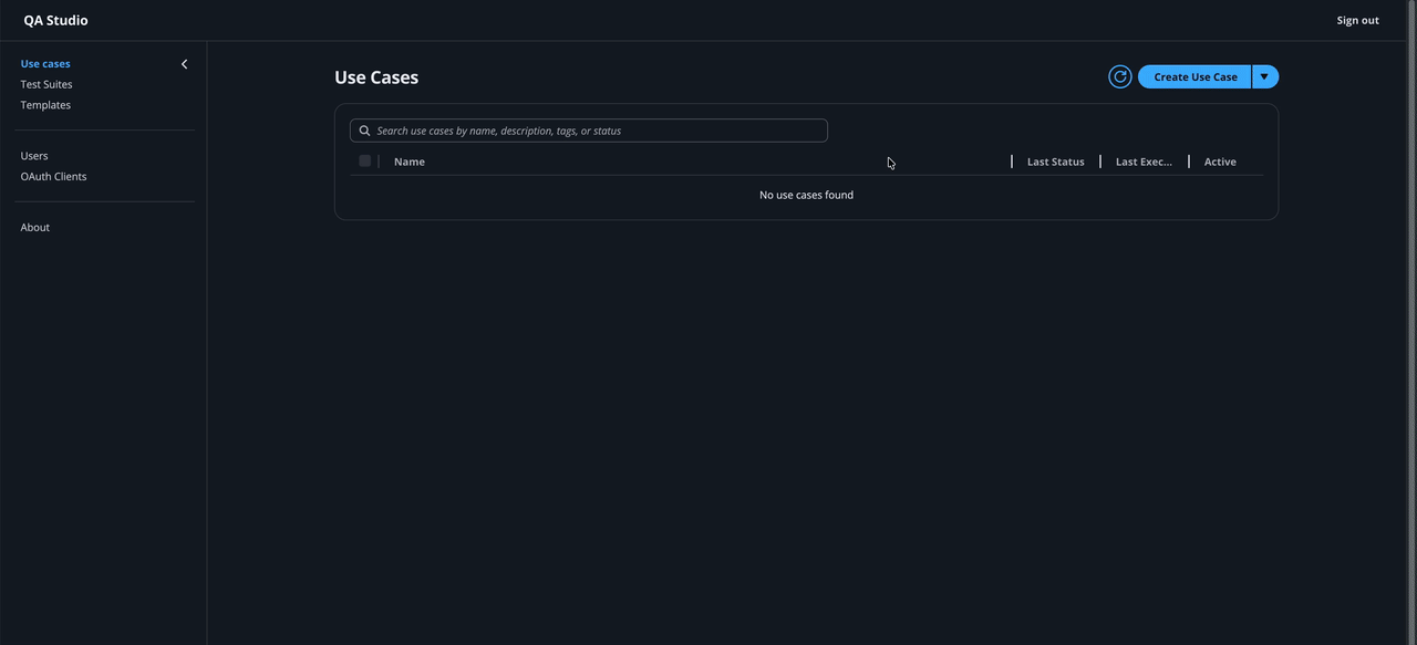 Figure 2 – Test creation with the User Journey Wizard
