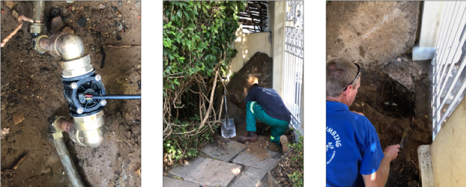 The physical install for Using AWS IoT to Create a Smart Home Water-Monitoring Solution