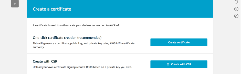 Creating the certificate using the CSR