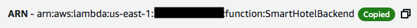 The ARN of the Lambda function being copied