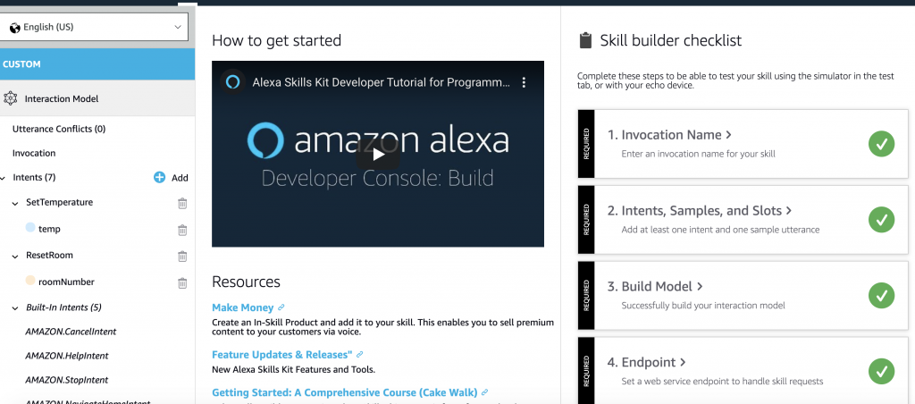 On build tab. Click Build model.