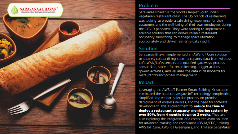 Saravanaa Bhavan Customer use case