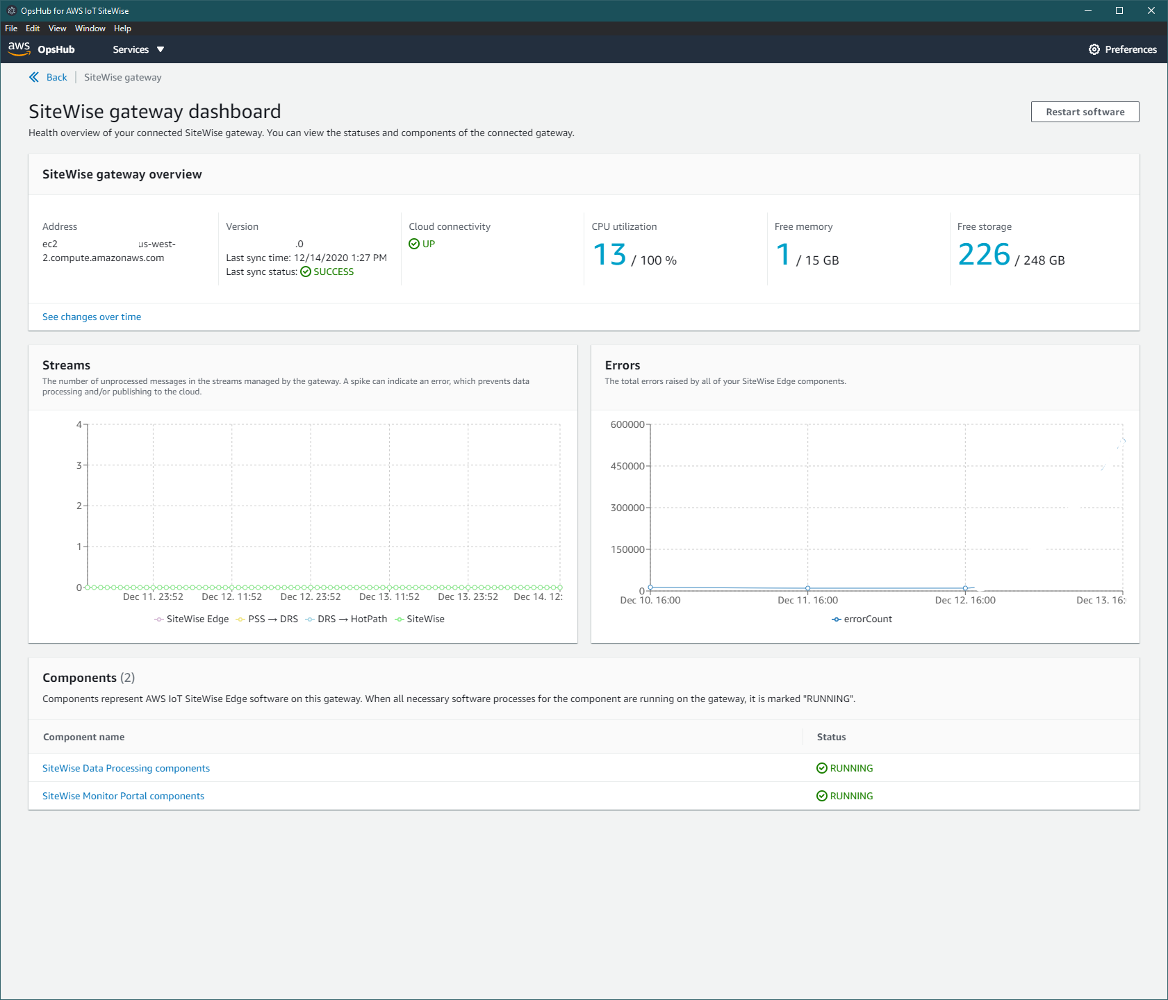 OpsHub for AWS IoT SiteWise