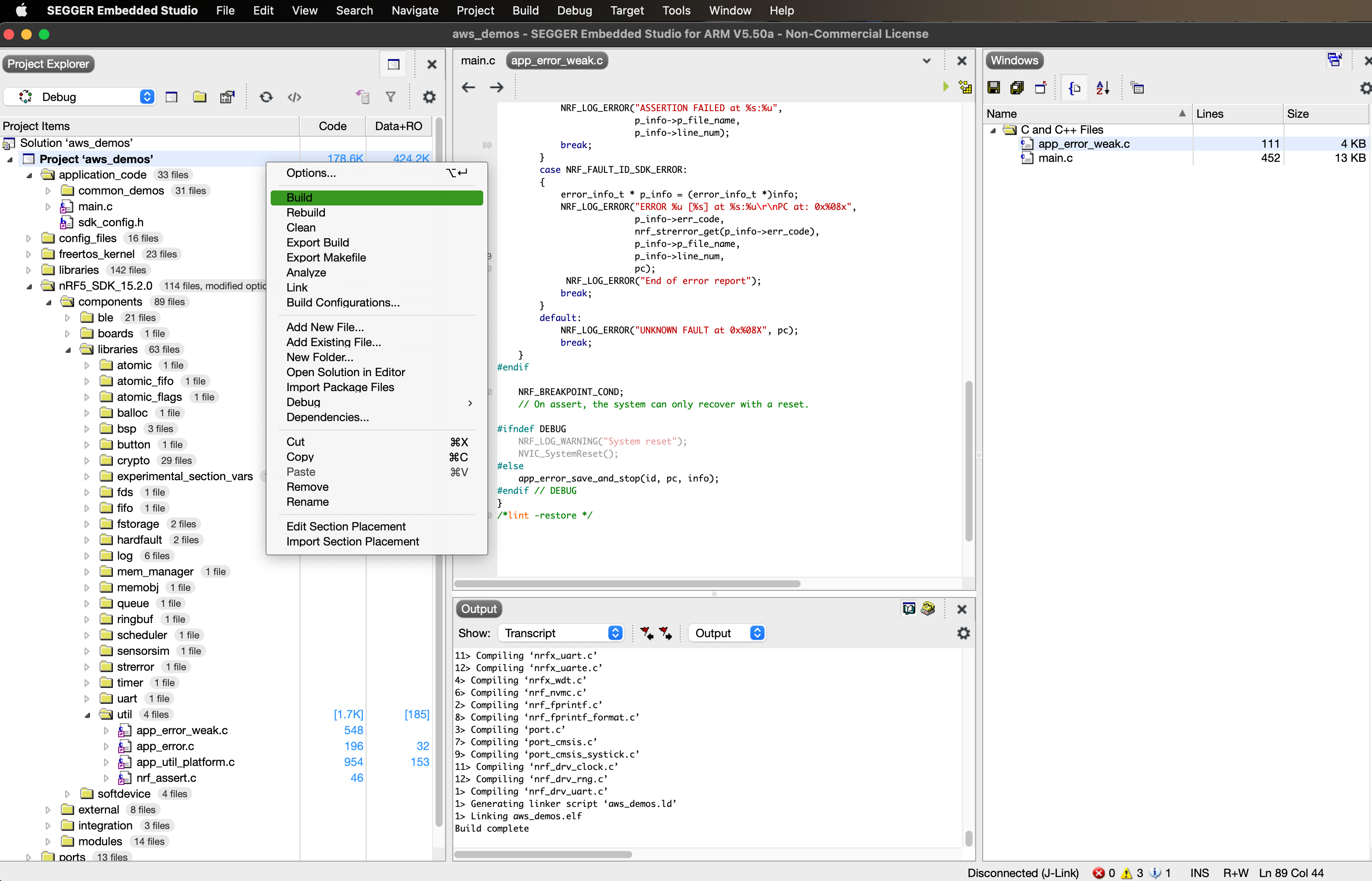 segger embedded studio
