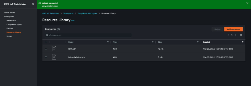 Figure 12: Uploading the 3D model