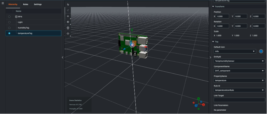 Figure 17: Positioning tags in the scene