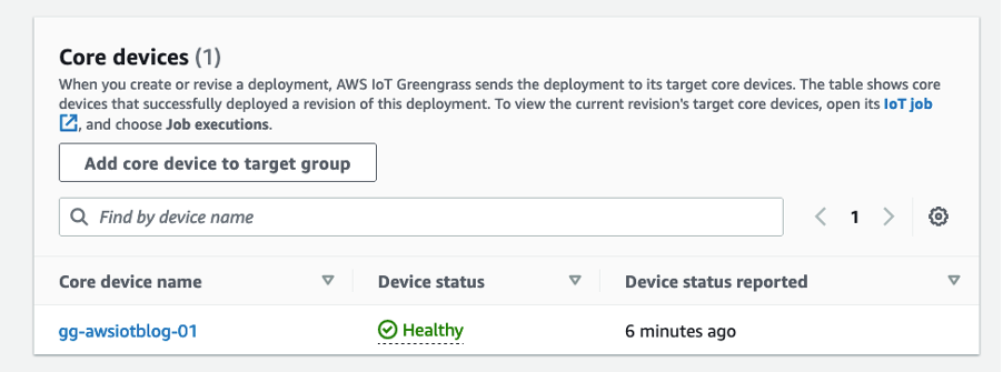 Greengrass core devices