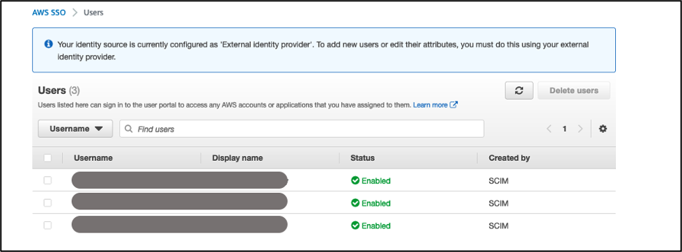 Okta users in AWS SSO