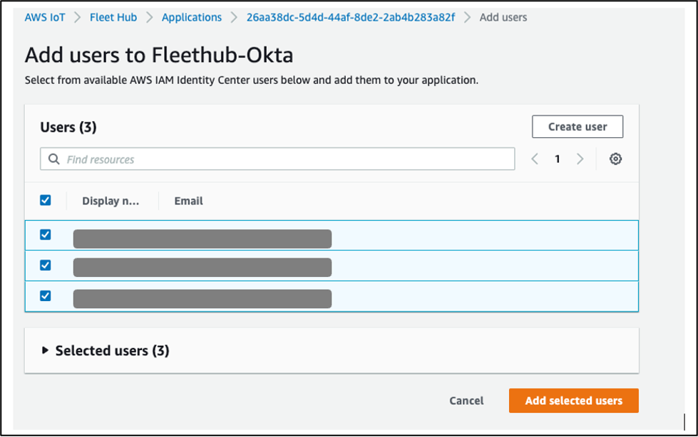 Adding users to Fleethub