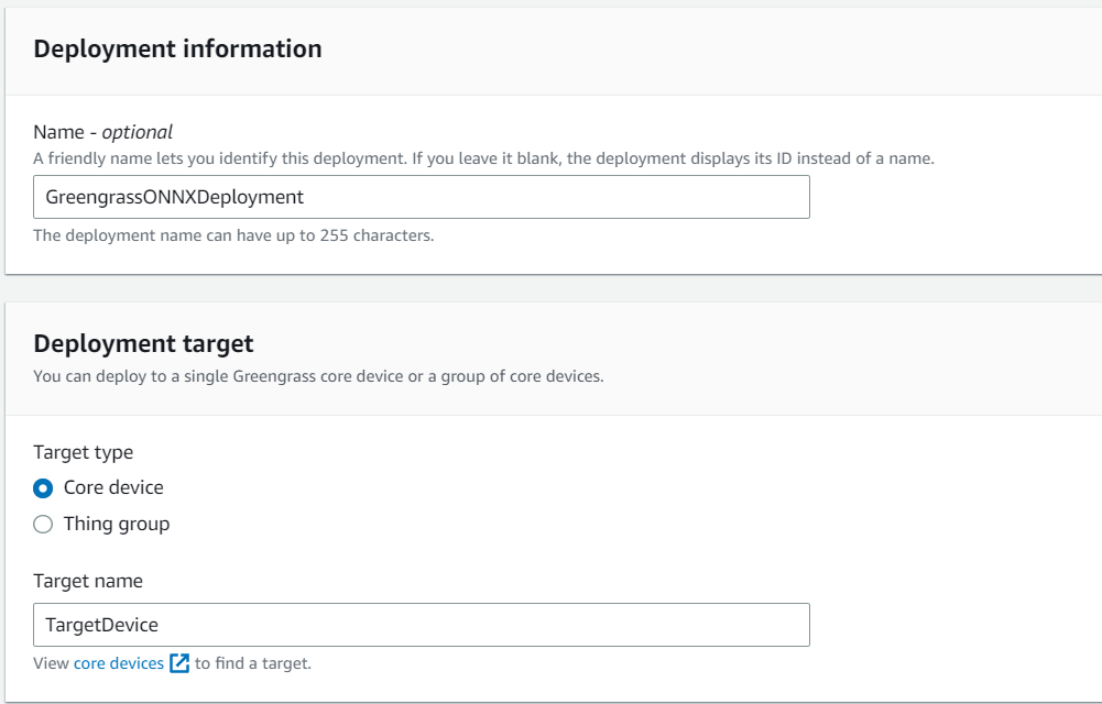 Screenshot - Deployment Information