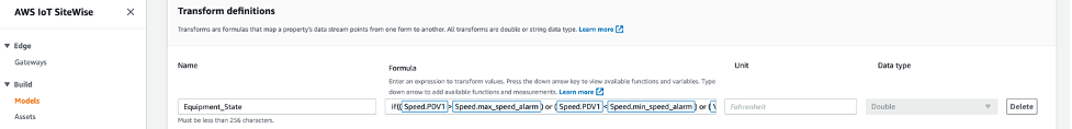 Equipment state transform definition for OEE calculation
