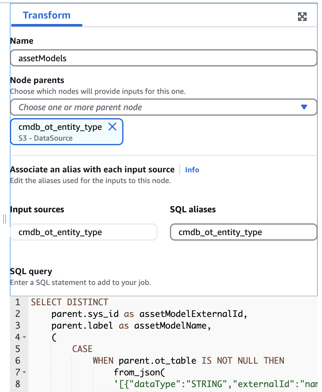 assetModel transform