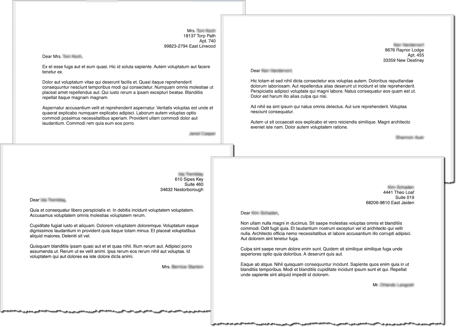 Результаты работы тестового приложения