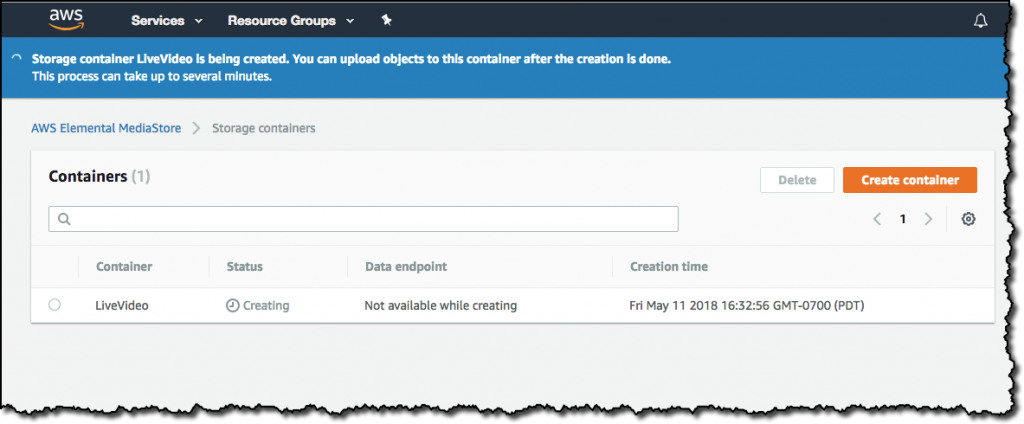 MediaStore Container
