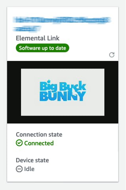 Screen shot of Link device video priview in devices page on 