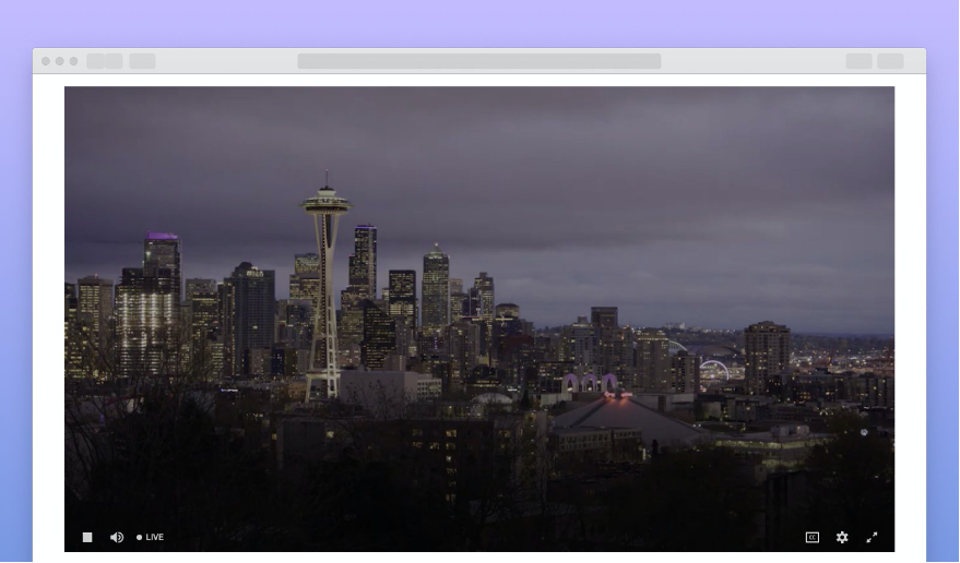 A screenshot of the JW Player UI.