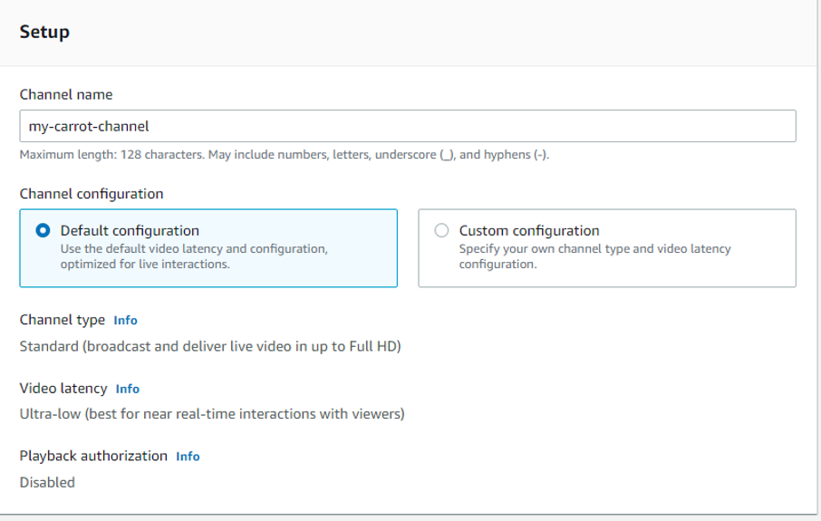 Amazon IVS Setup Image 1-2