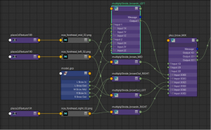 Shader Network - Area of influence texture connections