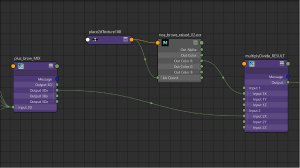 Shader Network - Brow displacement connection