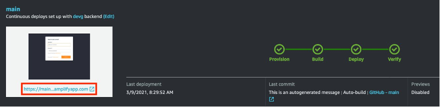 When the MAPS deployment has completed, all stages of the process will turn green with a check mark. We can also retrieve the unique URL to access the MAPS user interface.
