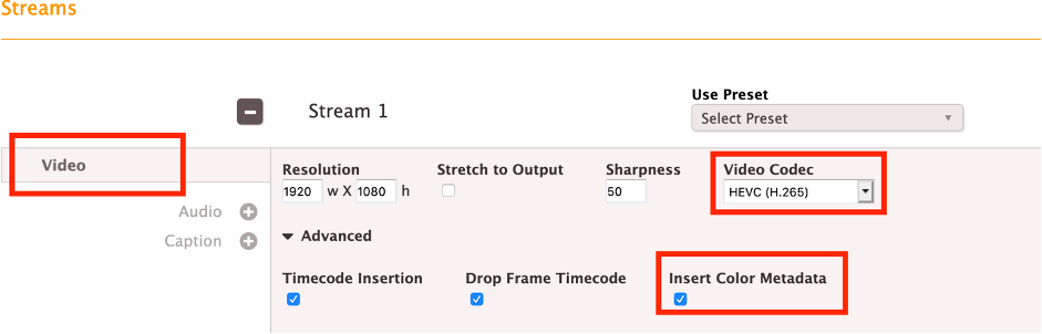 Elemental Encoder: Create an Event; output