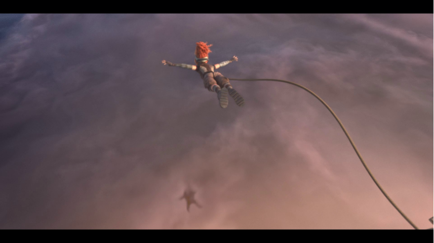 The cloud layer creates intrigue and interest without drawing the focus away from Noa