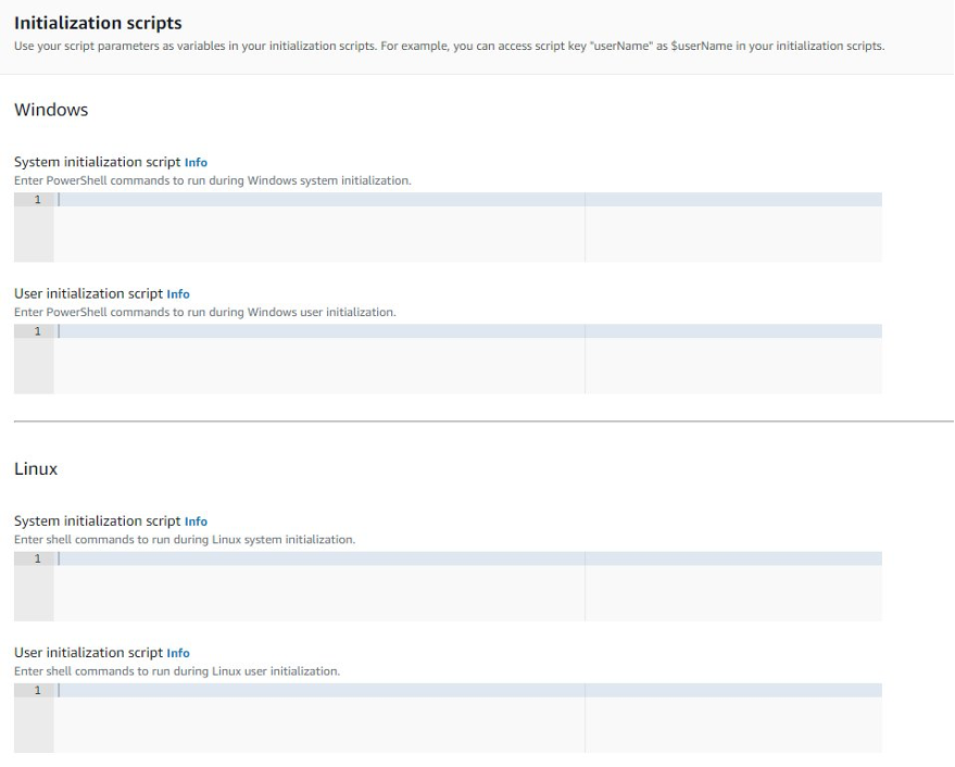 windows and linux initialization scripts