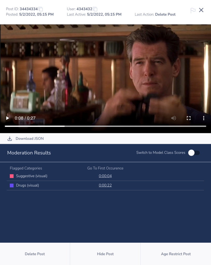 Task viewer in Moderation Dashboard
