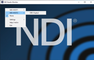 NDI stream selection and switching in NDI-HOST2