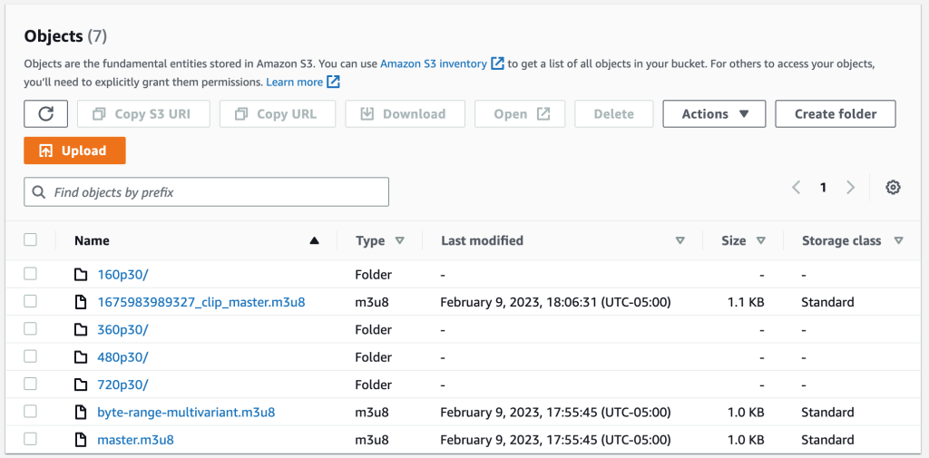 S3 Master manifest folder 