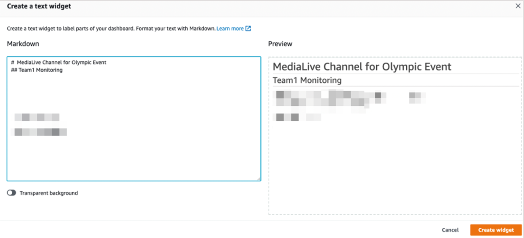 Create a text widget and enter your statement