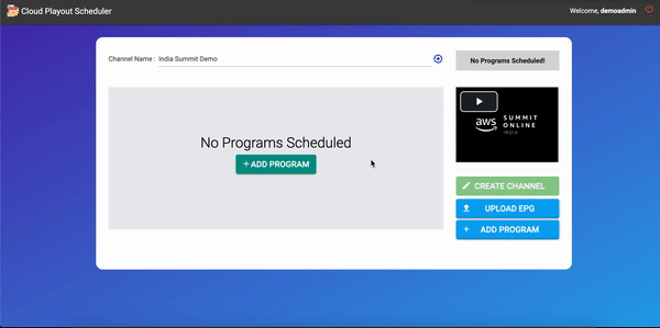 Steps to upload an EPG from User Interface. Click on upload EPG Button on user interface and select your EPG. Your schedule with be created as per EPG 