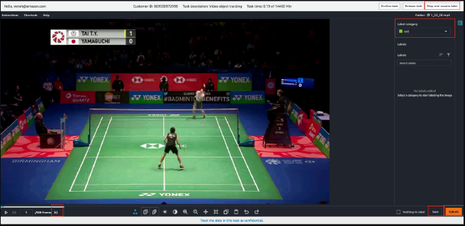 Figure 2: SageMaker Ground Truth Labeling Portal