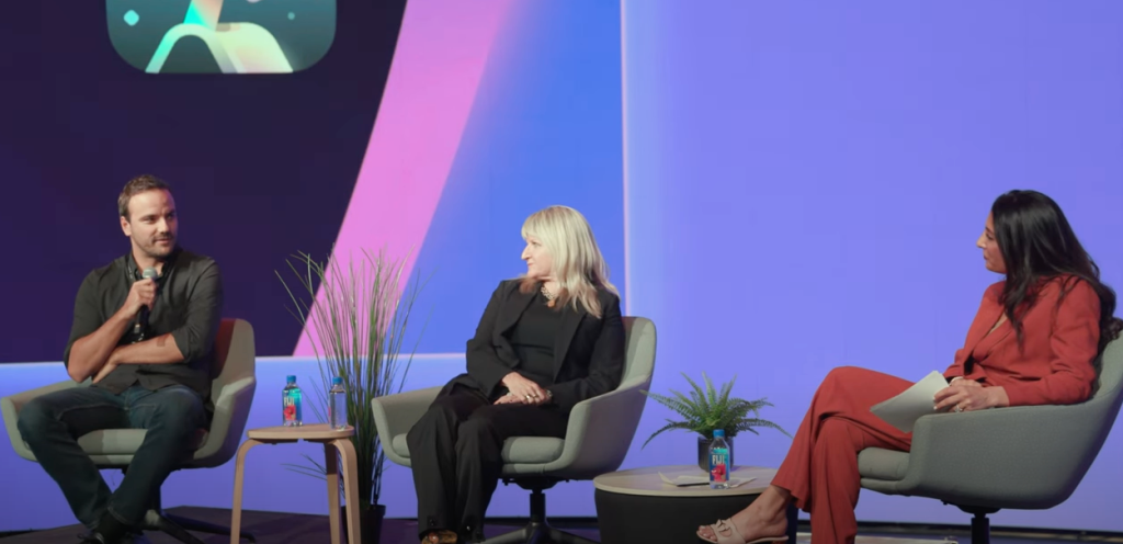 Cocktails and Conversations panelists sitting on stage