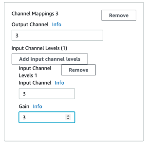 This shows where you can change the audio gain for a specific output.