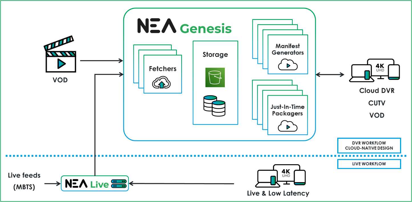 High Level architecture for non-linear workflows with NEA Genesis