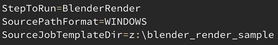 Text file named "plugin_info.txt" provides metadata and configuration settings specific to the "OpenJDPlugin" referenced in the "job_info.txt" file for parameters such as the job template file, the step to run from that template, and the JSON file containing parameter values for that step.