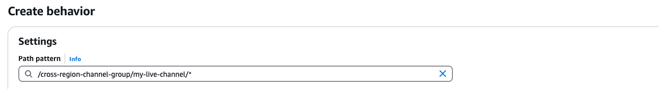 This screen capture shows the selection of a MQAR-enabled origin group in CloudFront's cache behavior configuration.