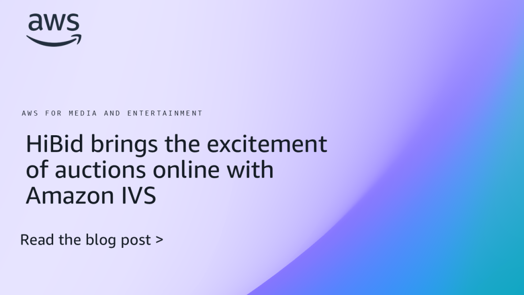 HiBid brings the excitement of auctions online with Amazon IVS
