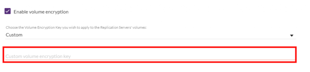 CloudEndure Volume Encryption