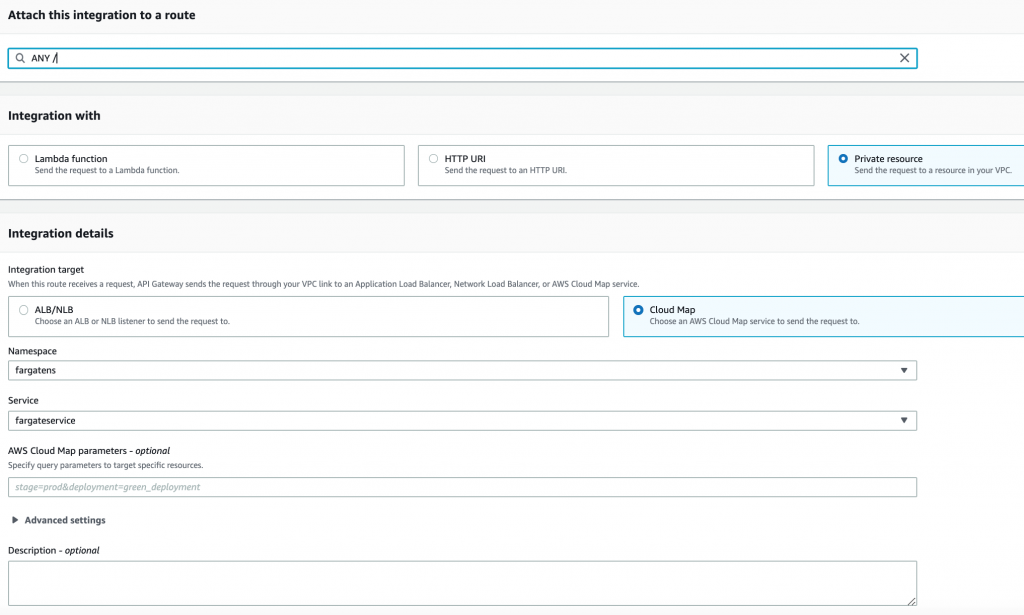 Attach this integration to a route