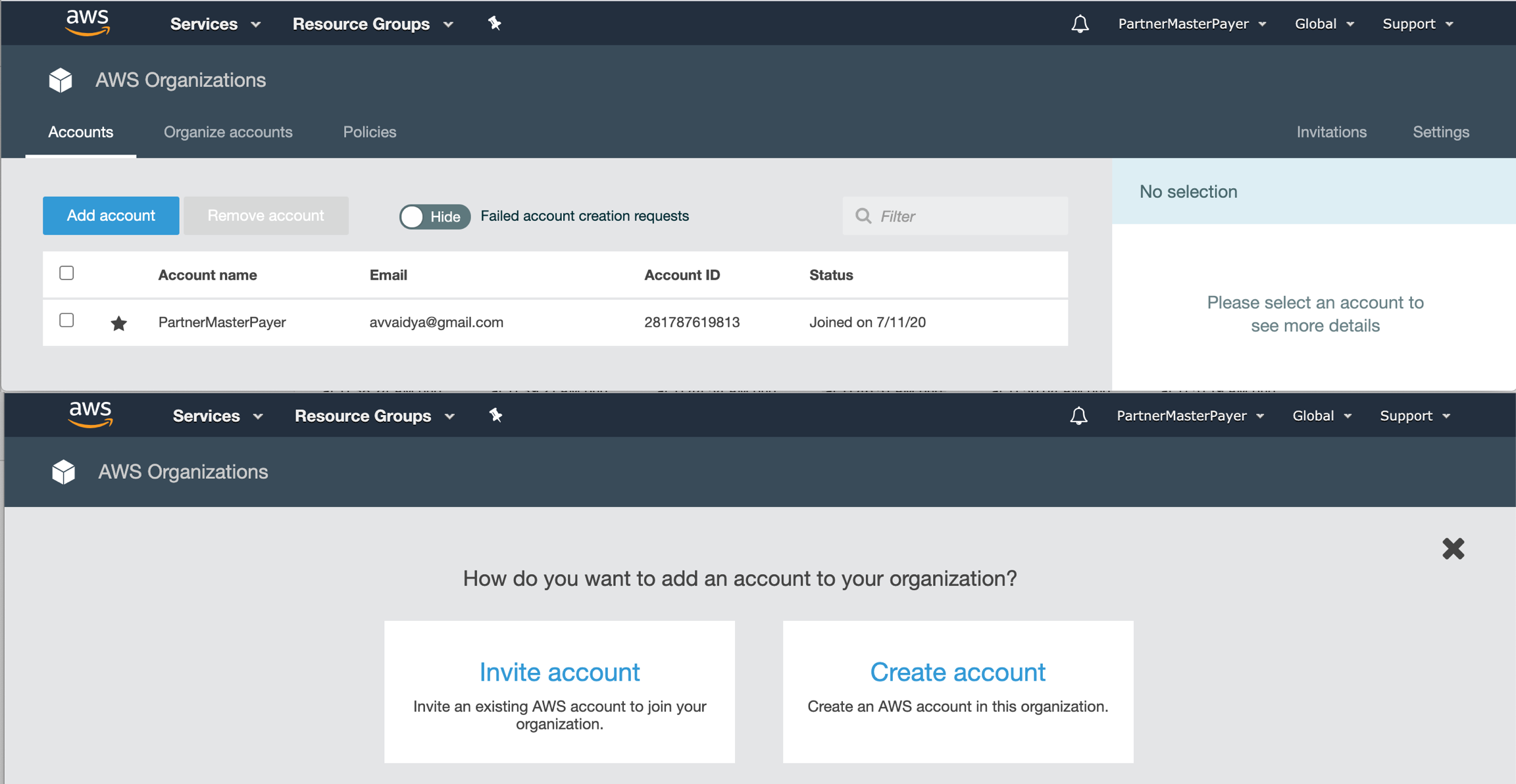 master payee account