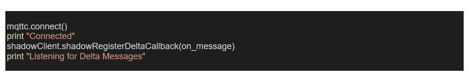 listening for delta messages