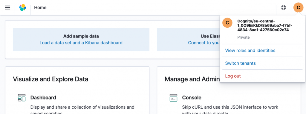 Kibana dashboard screenshot
