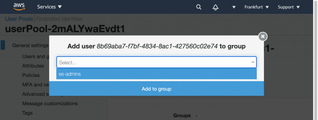 add to group screenshot