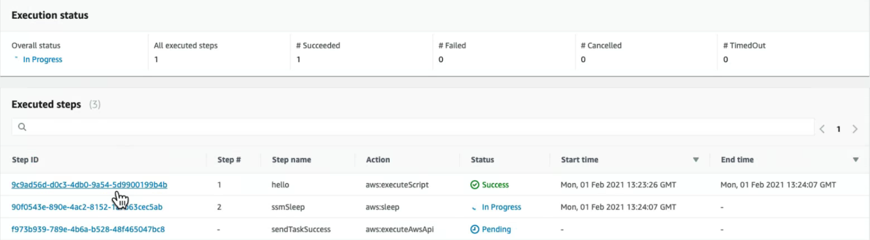 Step Function Execution Monitor