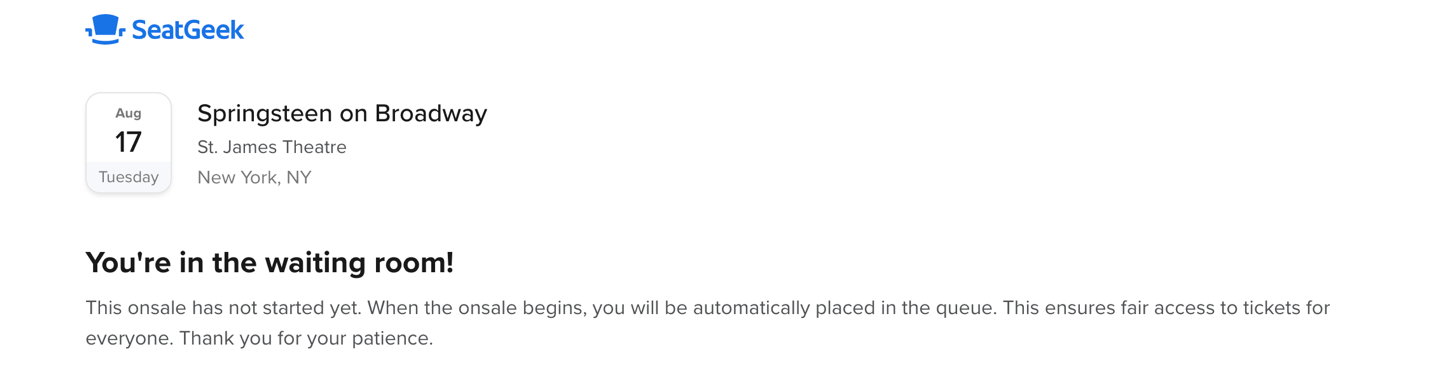 Figure 2. Waiting Room mode